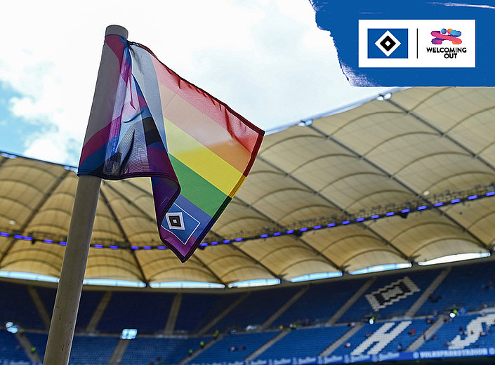 HSV und WELCOMING OUT: Gemeinsam Haltung zeigen