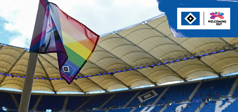 HSV und WELCOMING OUT: Gemeinsam Haltung zeigen