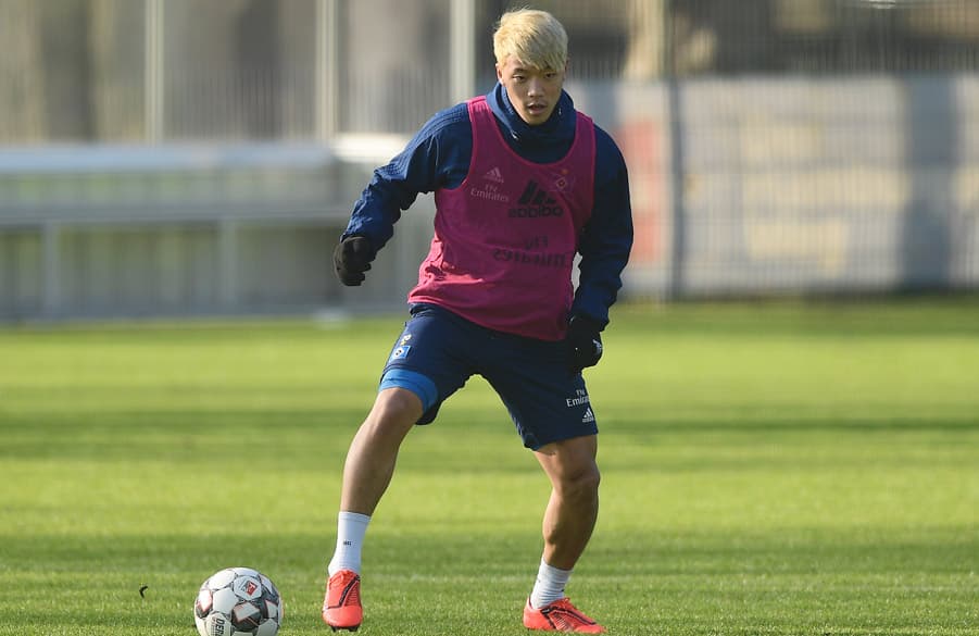 Hee-chan Hwang konnte im Abschlusstraining voll mitmischen und brennt auf einen Einsatz gegen den FC Heidenheim.