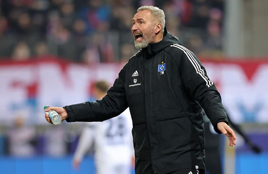 Cheftrainer Tim Walter coachte seine zwischenzeitlich verunsicherte Mannschaft erfolgreich zurück in die Spur.