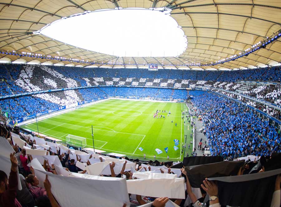 Die Fanchoreo gegen Hannover 96.