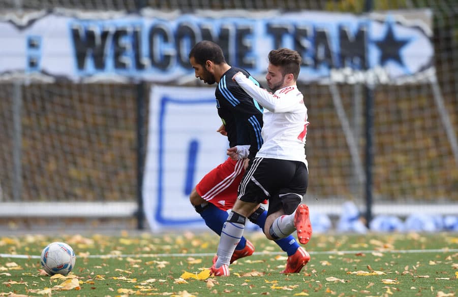 Aus dem einstigen „Welcome-Team", das sich aus Geflüchteten zusammensetzt, ist mittlerweile eine richtige HSV-Mannschaft geworden.