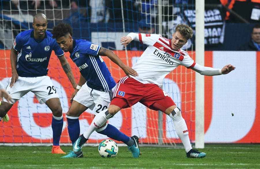 Fiete Arp hatte in der ersten Halbzeit die beste HSV-Chance, verpasste aber knapp den 1:1-Ausgleich.