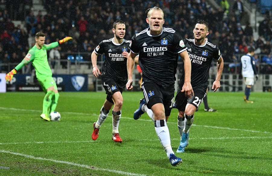 Joel Pohjanpalo kam, sah und traf: Der Winterneuzugang drehte mit seinem Tor zum 2:1 endgültig die Partie zugunsten des HSV.