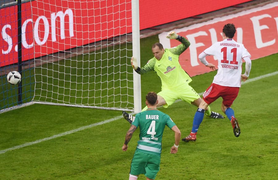 Michael Gregoritsch was strong up front and deserved his first half brace of goals.