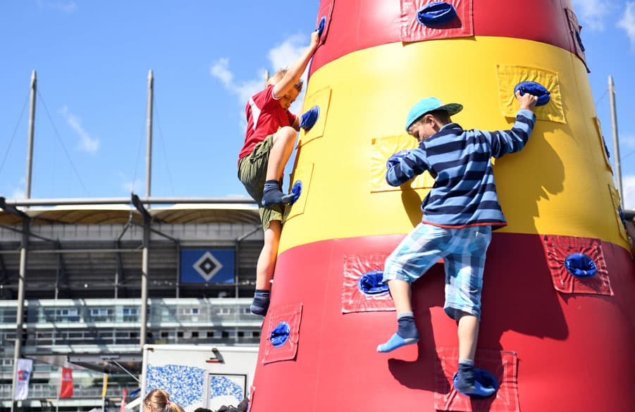 Für die Kids hält das Volksparkfest mal wieder zahlreiche Attraktionen zum Austoben bereit.