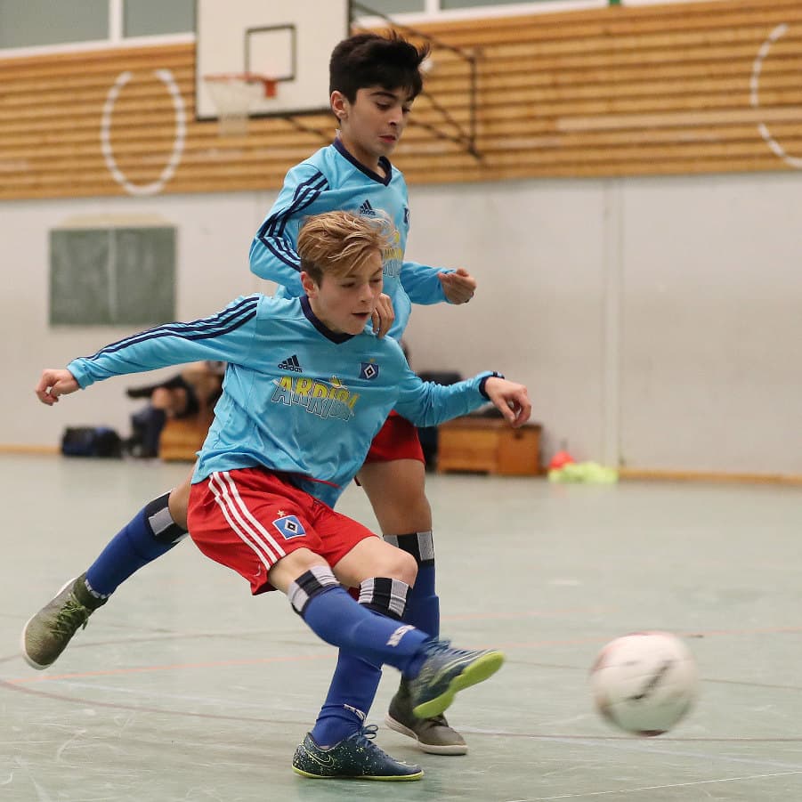 Die U13 von Trainer Tim Reddersen erwischte einen guten Start in die Hallensaison.