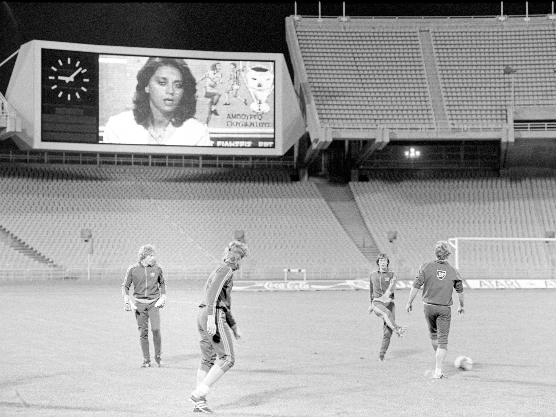 Abschlusstraining vor dem Finale 1983 in Athen