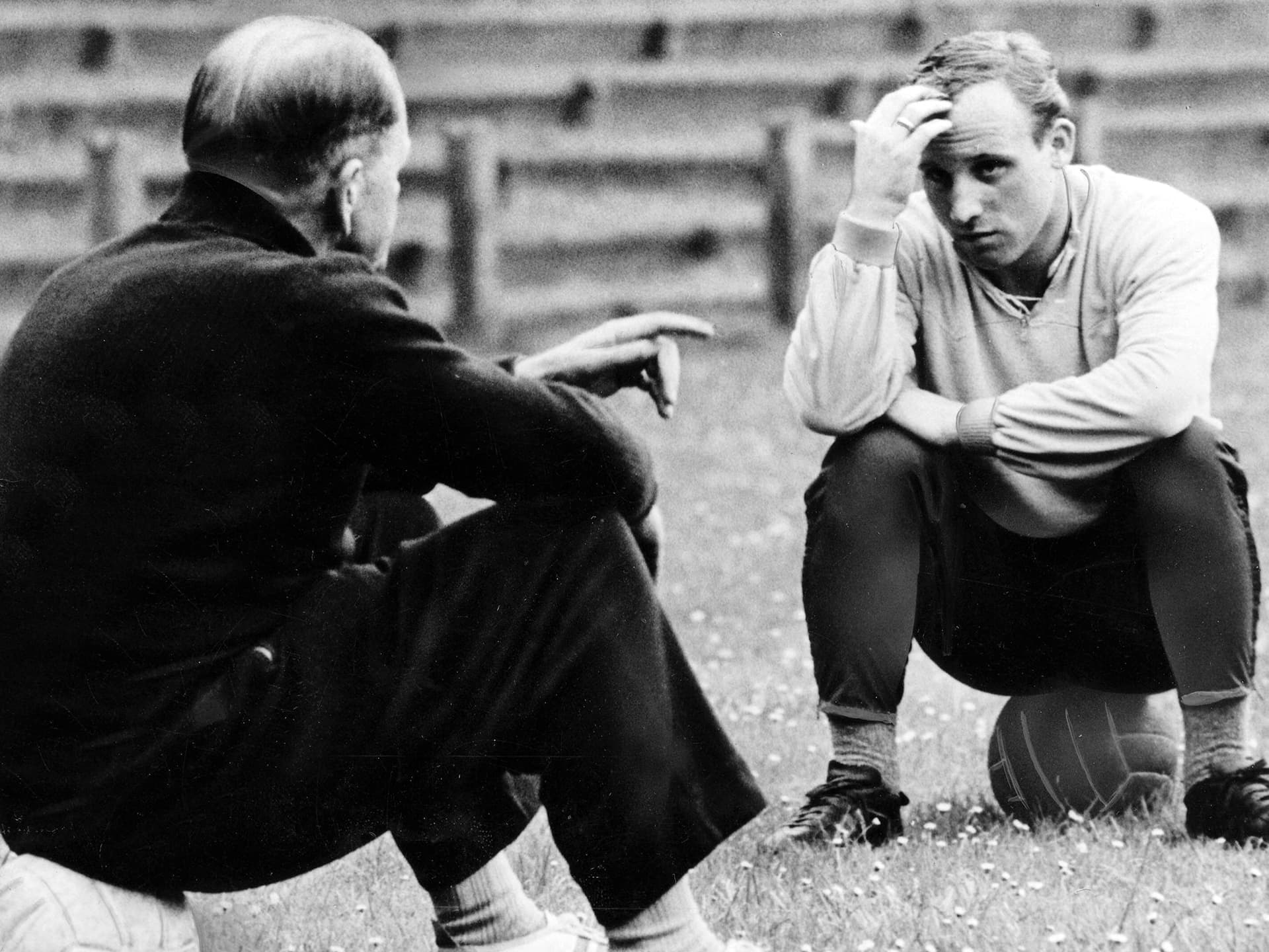 Uwe Seeler und Sepp Herberger.