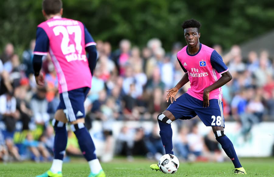 Gideon Jung playing ain a friendly.