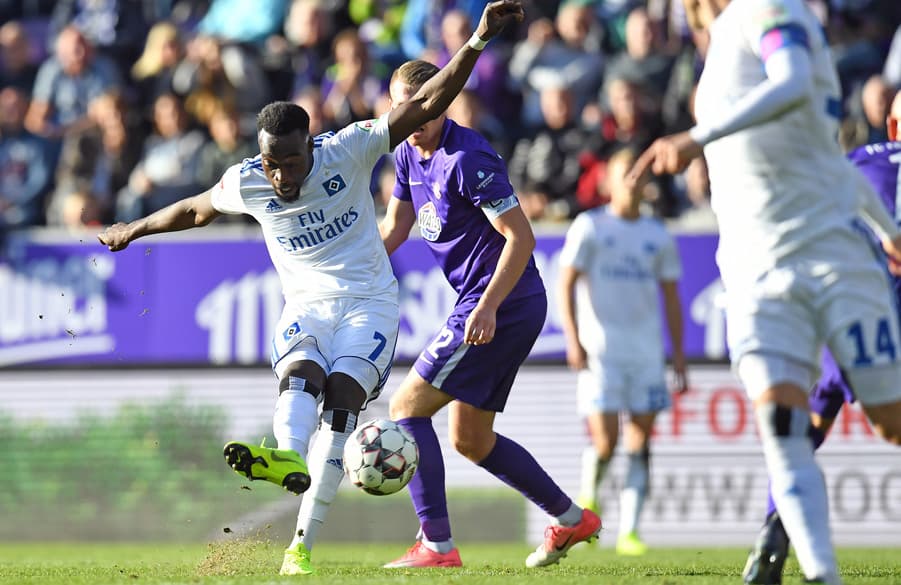 Khaled Narey scored a brilliant goal to retake the lead after missing a big chance in the first half.