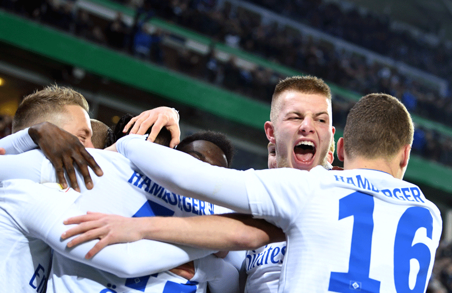 Genau wie im DFB-Pokal wollen Rick van Drongelen & Co. auch in der Liga gegen den 1. FC Nürnberg Grund zum Jubeln haben.