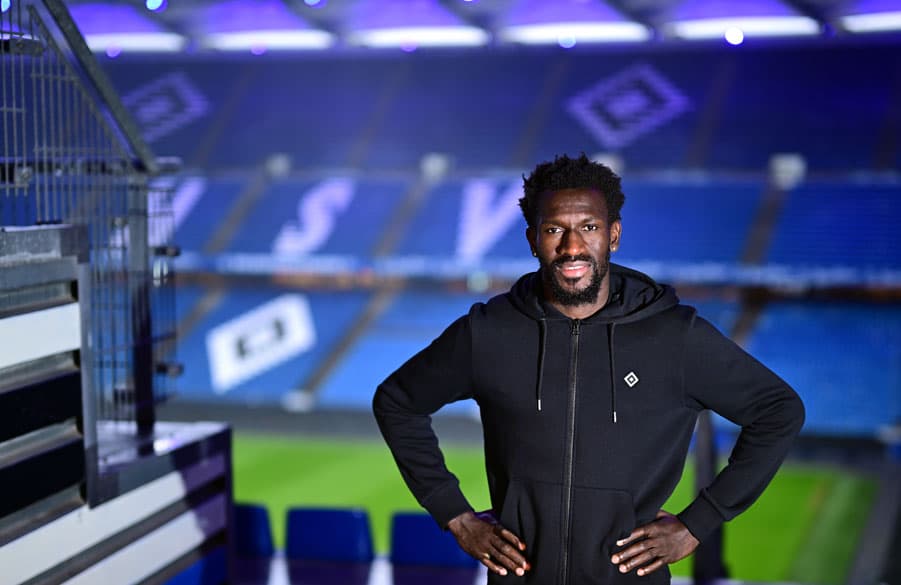 Bakery Jatta in seinem Zuhause: im Volksparkstadion, in dem er seit 2016 heimisch ist.