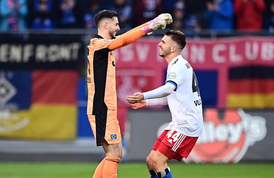 Wurden gebraucht und lieferten richtig ab: Keeper Marko Johansson und Abwehrspieler Mario Vuskovic.
