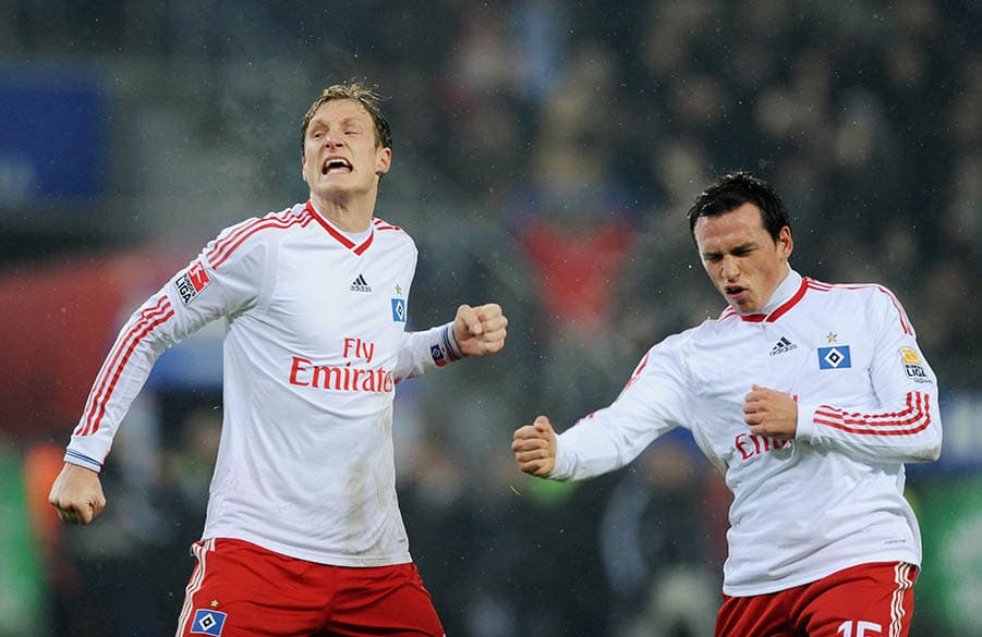 Wollen alte HSV-Zeiten aufblühen lassen: Marcell Jansen und Piotr Trochowski.