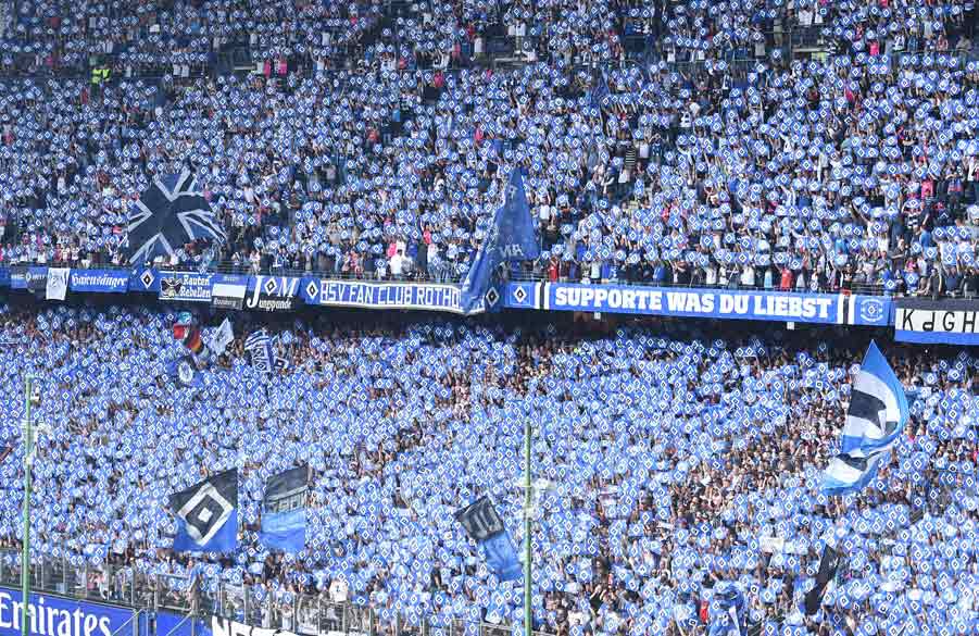 HSV-Fans im Stadion.