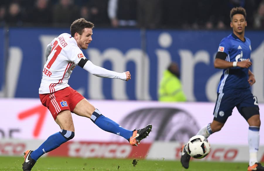 Nicolai Müller worked tirelessly and not only scored the opening goal but also set up his side’s crucial second scored by Wood.