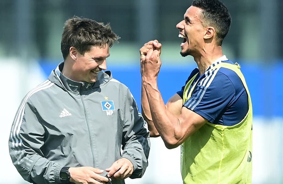 Ein eingespieltes und gutes Team: Coach Merlin Polzin und Robert Glatzel, die seit vielen Jahren zusammenarbeiten. Und auch künftig.
