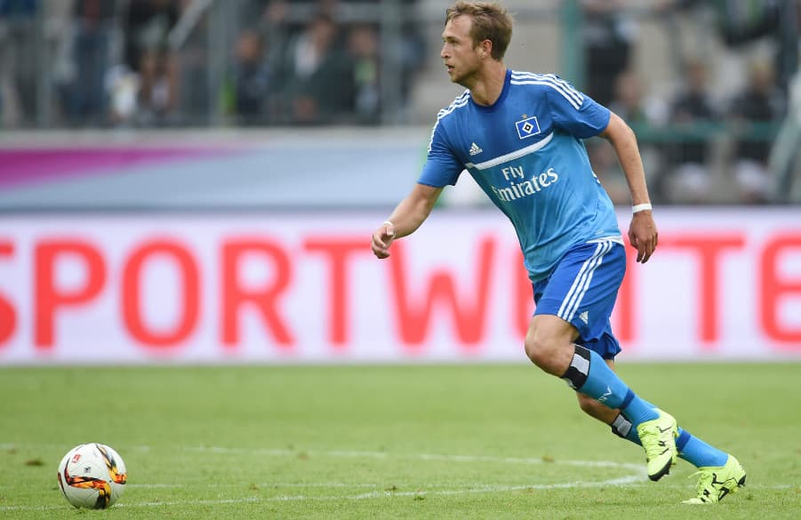 Matti Steinmann stand in einem Bundesliga-Spiel für den HSV auf dem Feld.