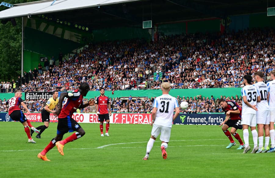 Muheim's free-kick secured the side's second of the evening.