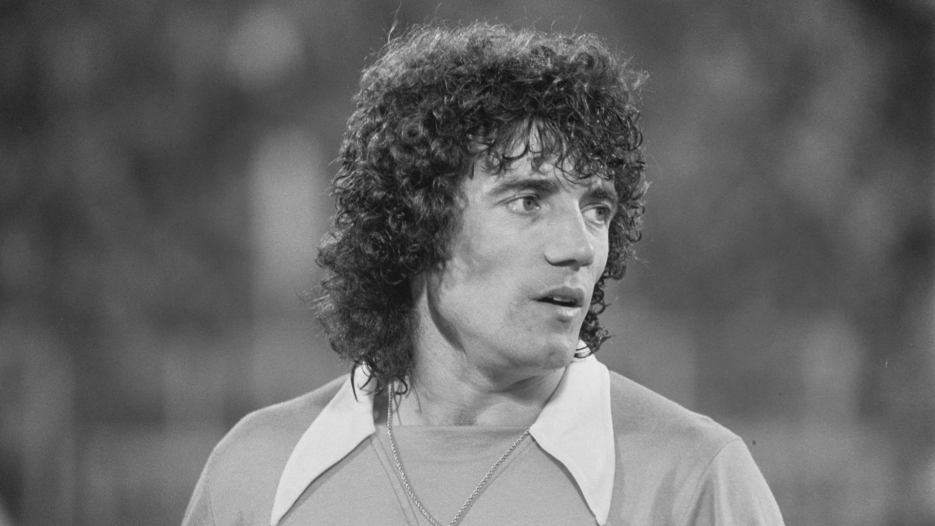 Portraitaufnahme in Schwarz und Weiß von Kevin Keegan
