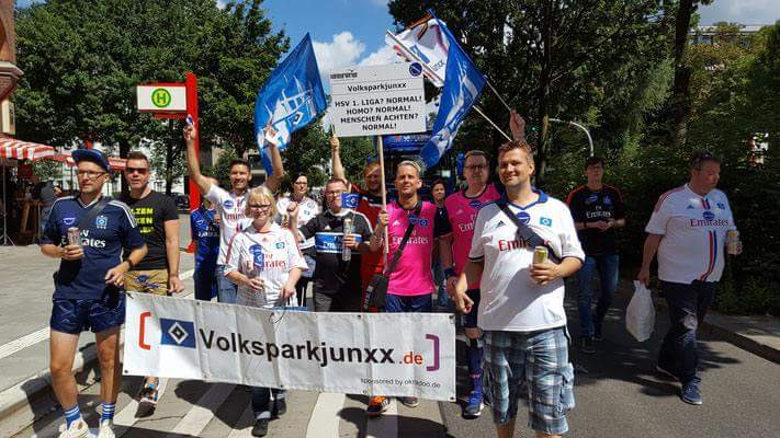 Die „Volksparkjunxx“ laufen als Fußgruppe am Sonnabend beim CSD mit.
