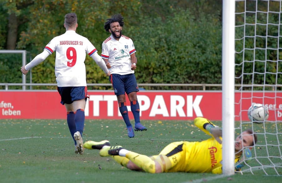 Ogechika Heil brachte die U21 mit seinem Tor zum 1:0 auf die Siegerstraße.