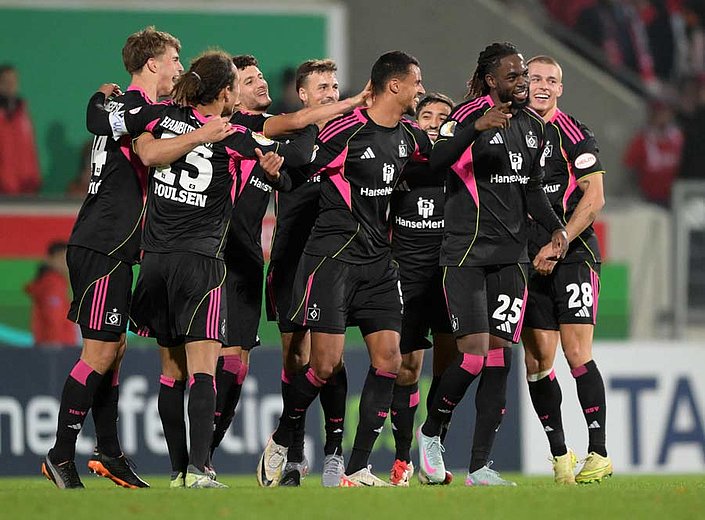 1:0 - HSV zieht gegen Heidenheim ins DFB-Pokal-Achtelfinale ein