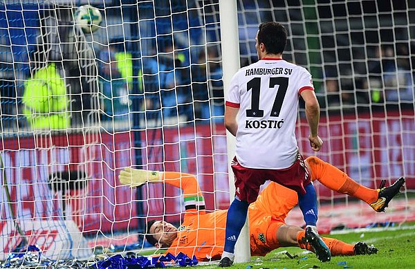 Der Ausgleichstreffer von Kostic sicherte dem HSV einen wichtigen Punkt im Abstiegskampf.