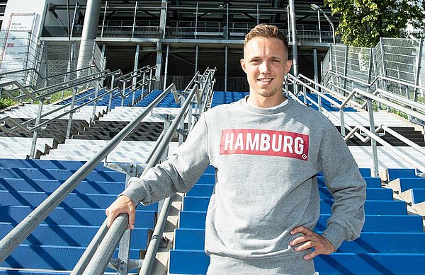 Sonny Kittel is looking forward to the matches at the Volksparkstadion Sonny Kittel is looking forward to the matches at the Volksparkstadion
