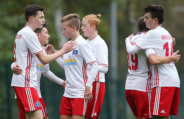Beim 3:1-Erfolg über Osnabrück gab es Grund zum Jubeln für die U15.