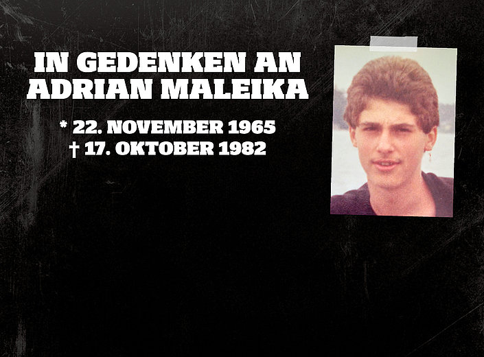 Gedenken an Adrian Maleika – 43 Jahre danach