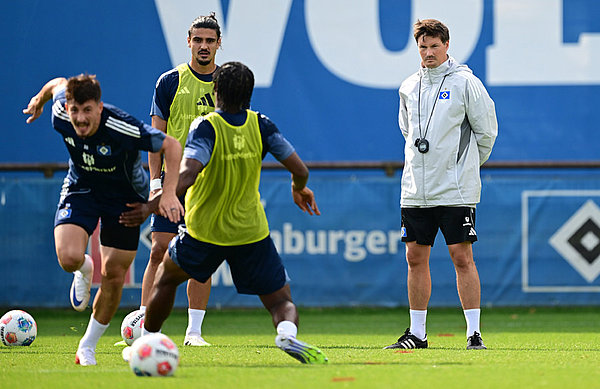 Polzin durfte mit Gocholeishvili und Soumahoro zwei Nationalspieler zurück im Teamtraining begrüßen. Polzin durfte mit Gocholeishvili und Soumahoro zwei Nationalspieler zurück im Teamtraining begrüßen.