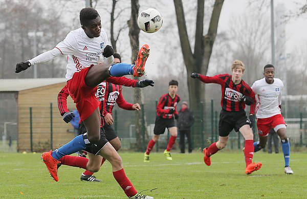 Das Hinspiel konnte die U16 des HSV mit 7:0 gegen Concordia gewinnen.