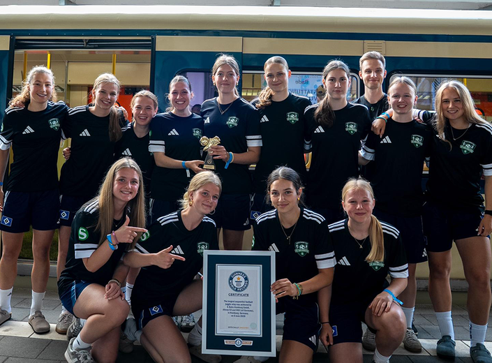 HSV U17-Frauen stellen neuen Guinness-Weltrekord auf