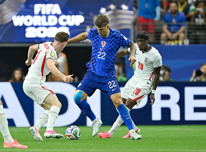 Bei Vuskovics WM-Debüt: Kroatien unterliegt England
