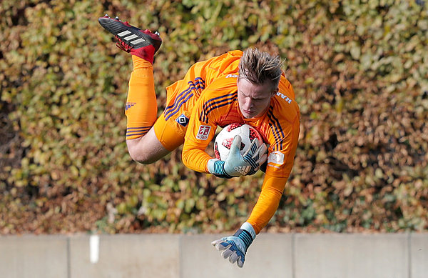 Jakob Golz hatte kaum etwas zu und war beim Gegentor machtlos.