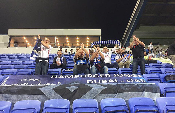 The fan club were particularly active when HSV travelled over to Dubai in 2016 for the club's winter training camp.