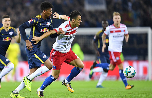 Filip Kostic had HSV’s best first half chance.