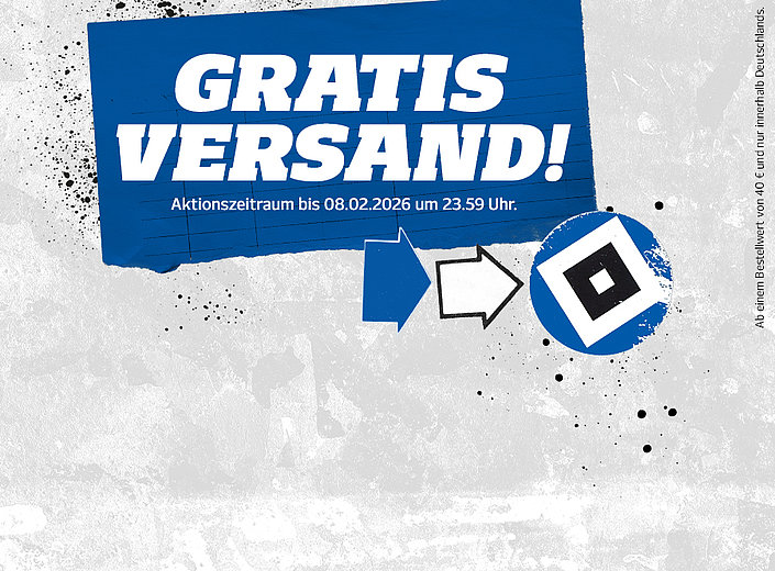 Versandkostenfreies Wochenende im HSV-Onlineshop