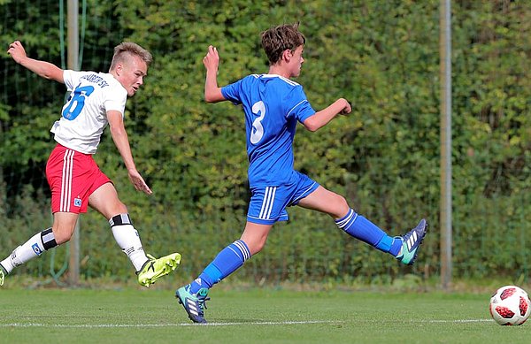 Die U15 will auch im Spiel gegen den SV Werder Bremen weiter siegreich bleiben.