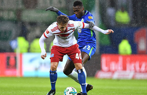 Fiete Arp hatte nach einer halben Stunde die HSV-Führung auf dem Fuß, setzte den Ball aber wenige Zentimeter neben den linken Pfosten.