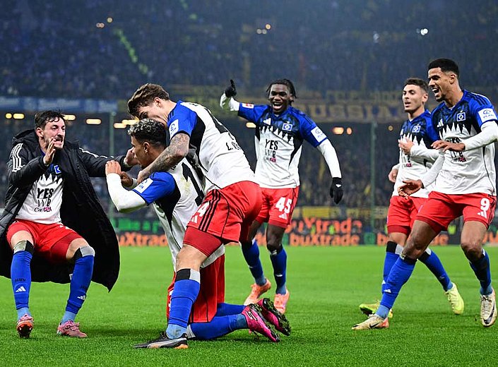 HSV leave it late to draw 1-1 with BVB