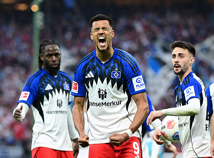 Glatzel vor seinem 150. HSV-Spiel: „Ich bin richtig dankbar dafür“