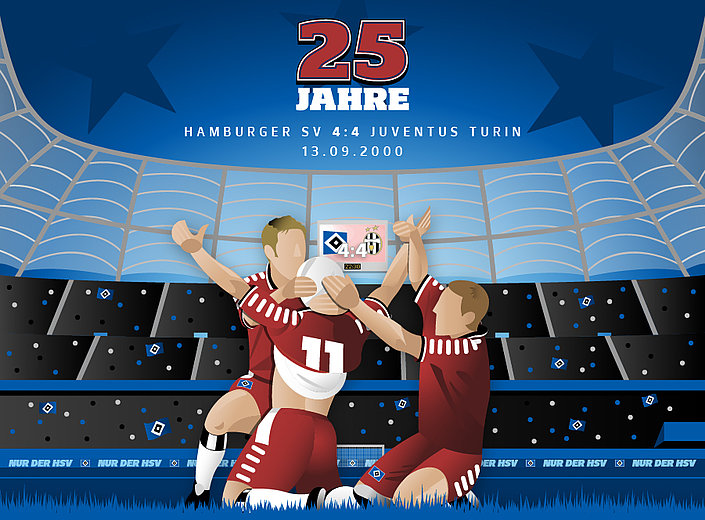 Heute im Livestream: 25 Jahre „4:4-Spiel HSV gegen Juventus Turin“