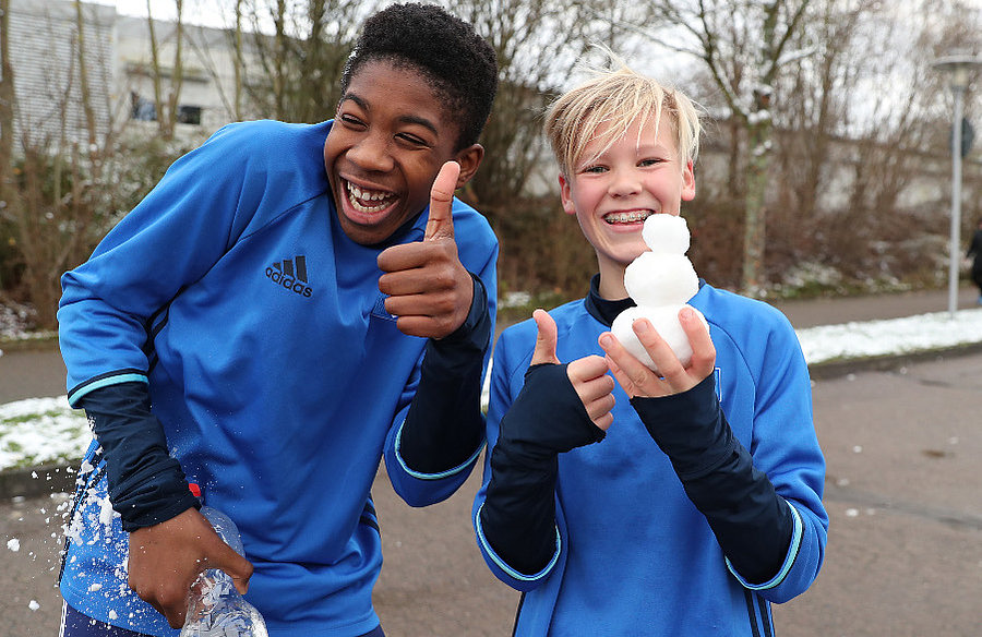 Die U13-Kicker hatten beim Turnier in Bad Salzuflen auch neben dem fußballerischen Treiben eine Menge Spaß.