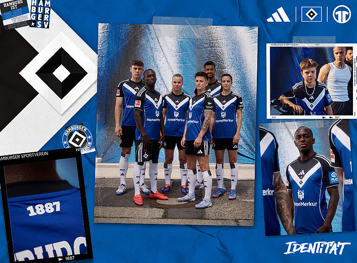 The 2025/26 away kit – Our identity, united in blue, white and black