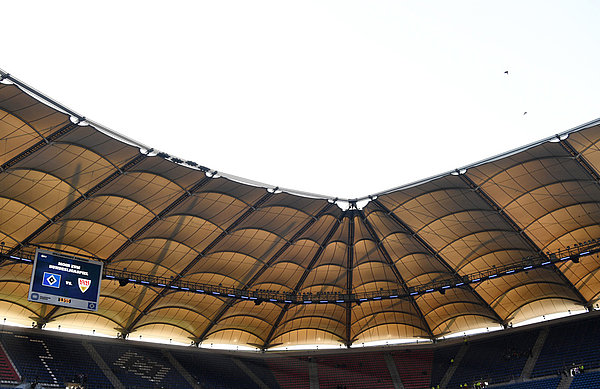 The Volksparkstadion’s roof is unmistakable