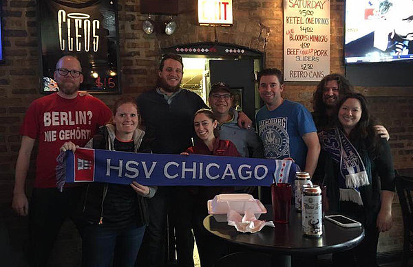 Cleo's bar in the West Town area of the city is where the fan club meets up to watch HSV and Germany games throughout the year.