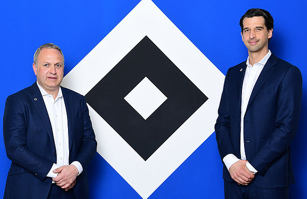 Frank Wettstein (l.) und Jonas Boldt bilden den Vorstand des HSV, der den Club durch die aktuell sehr anspruchsvolle Situation führt.